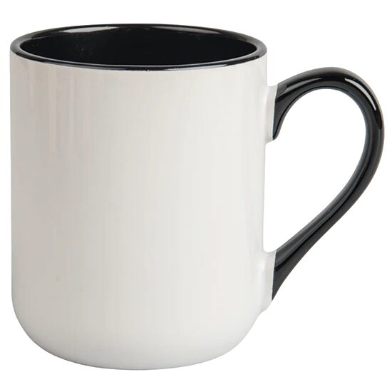 330 ml Ceramic Sublimation Coffee Mug (white/black)